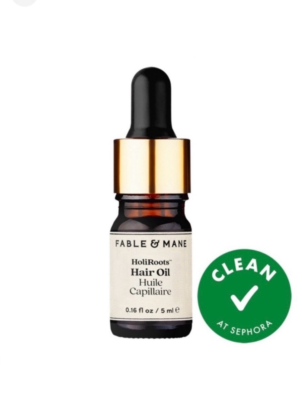 🌸FABLE & MAINE HoliRoots Pre-Wash Scalp & Hair Treatment Oil Deluxe Mini 5 mL